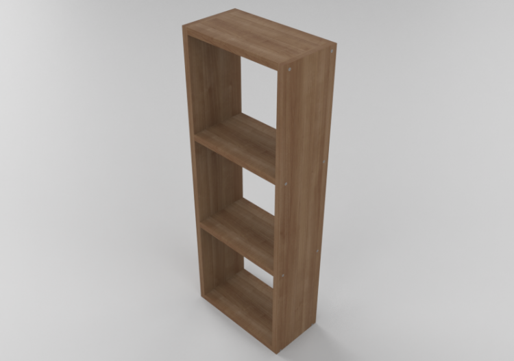 Librerías y Contenedores 3D - Estantería con mensulas -...
