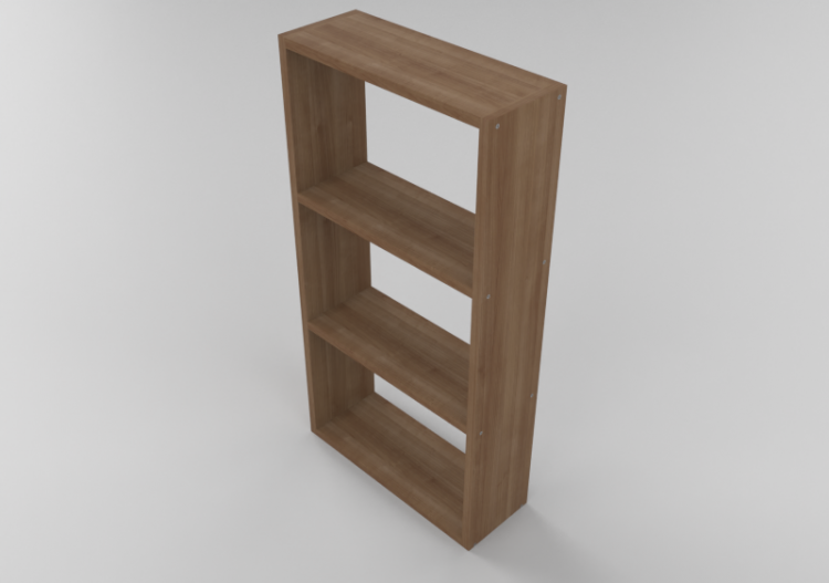 3D Bücherregal und Behälter - Regal mit Fächern - Sierra -...