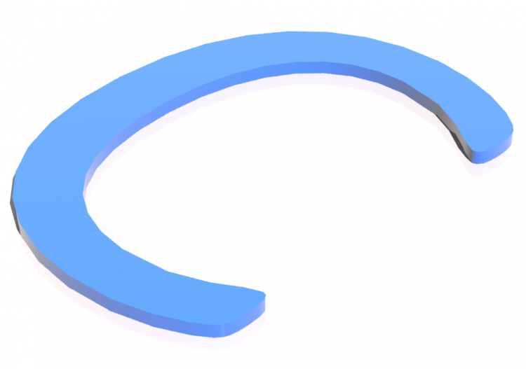 Vinilos 3D - C - Maiuscolo - Lettere 3D - MCDesign - ACCA...