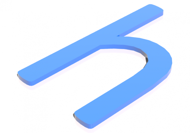 3D Poster - h - Minuscolo - Lettere 3D - MCDesign - ACCA...