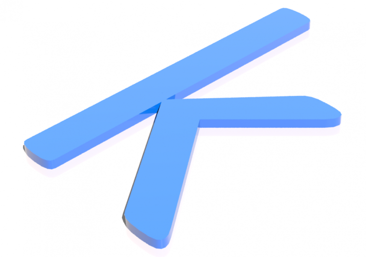 3D Poster - k - Minuscolo - Lettere 3D - MCDesign - ACCA...