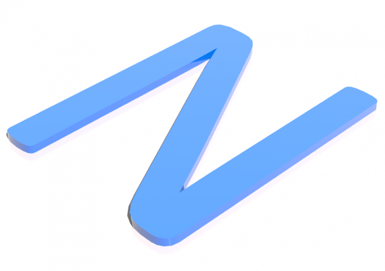 3D Poster - N - Maiuscolo - Lettere 3D - MCDesign - ACCA...