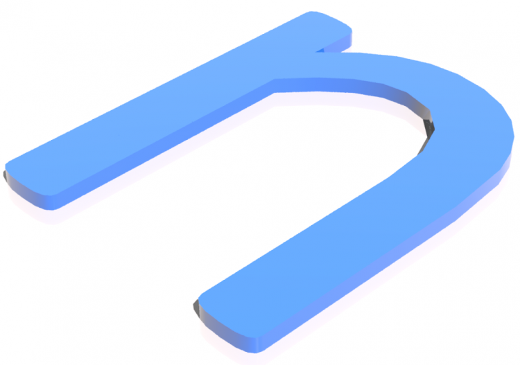 Impressions 3D - n - Minuscolo - Lettere 3D - MCDesign -...