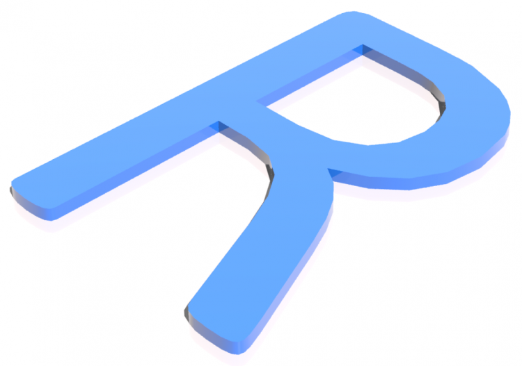 Stampe 3D - R - Maiuscolo - Lettere 3D - MCDesign - ACCA...