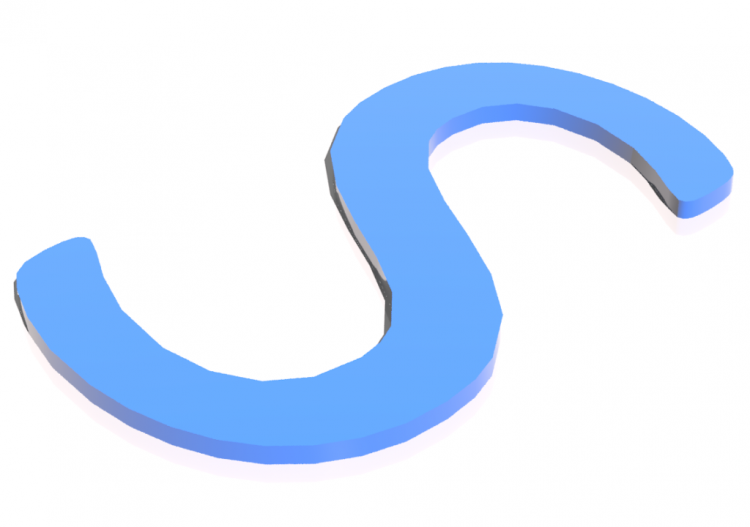 Vinilos 3D - S - Maiuscolo - Lettere 3D - MCDesign - ACCA...