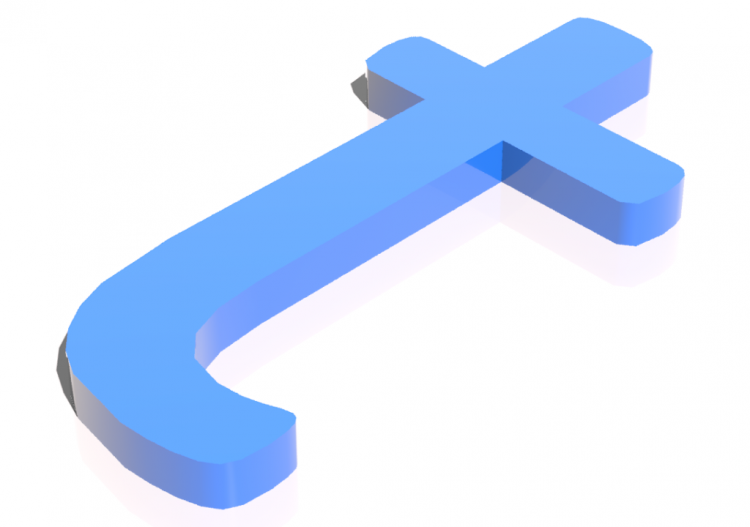 Vinilos 3D - t - Minuscolo - Lettere 3D - MCDesign - ACCA...