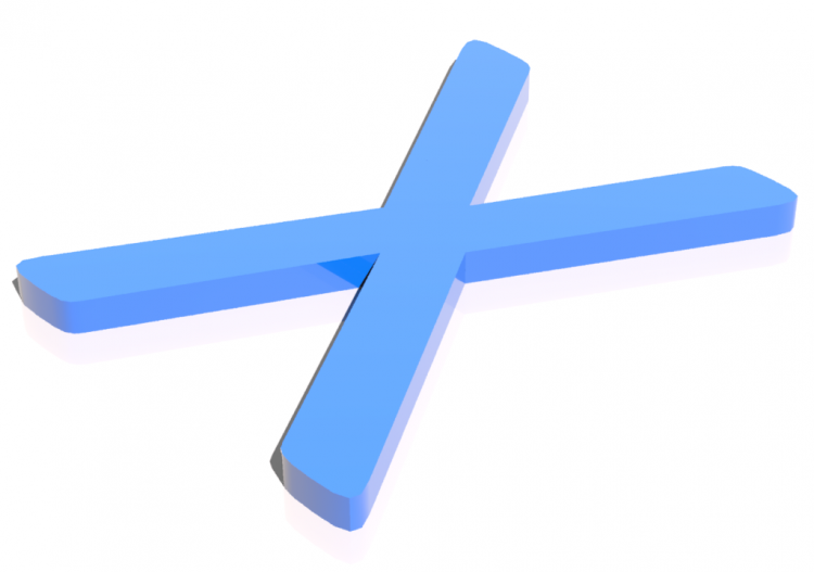 3D Prints - X - Maiuscolo - Lettere 3D - MCDesign - ACCA...