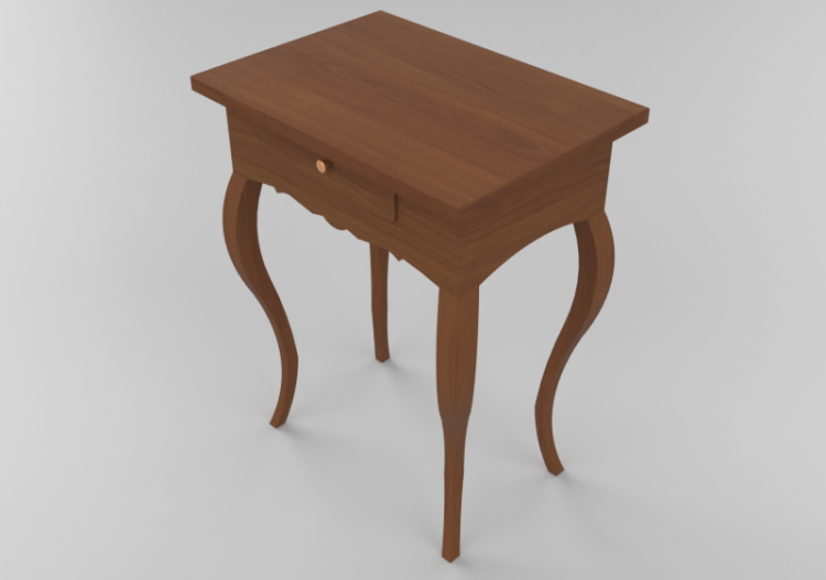 3D Furniture - Victorian Table - ACCA software