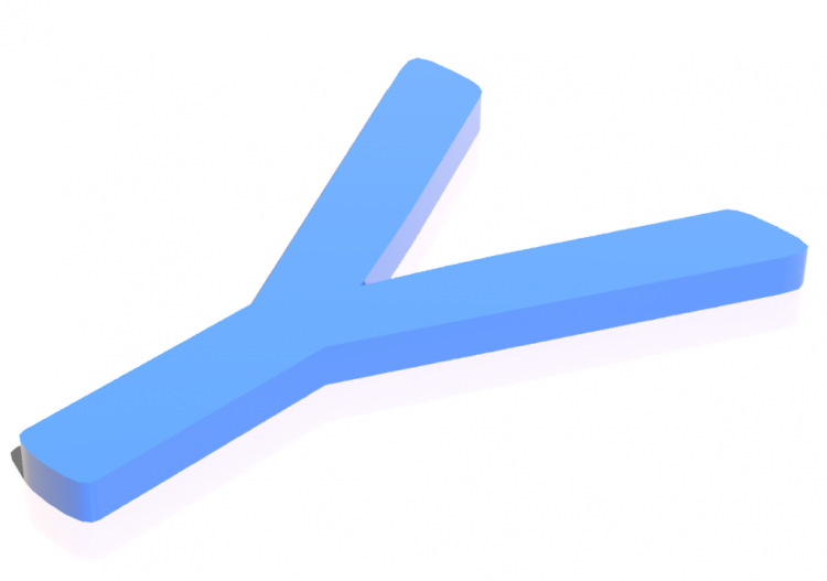 Impressions 3D - Y - Maiuscolo - Lettere 3D - MCDesign -...