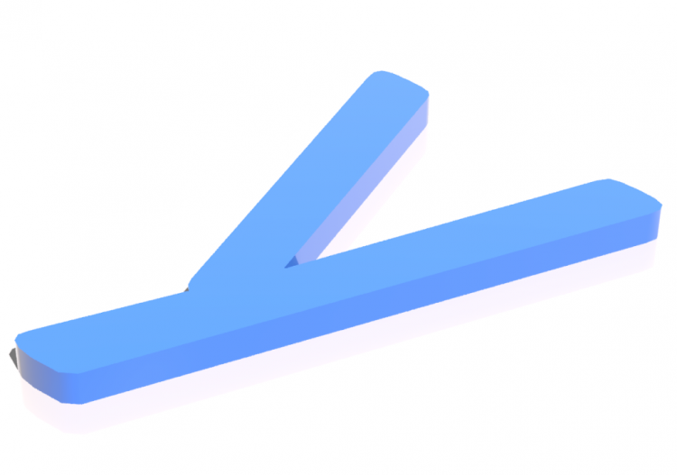Impressions 3D - y - Minuscolo - Lettere 3D - MCDesign -...
