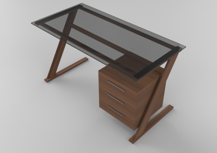 3D Schreibtische - Holzschreibtisch - ACCA software