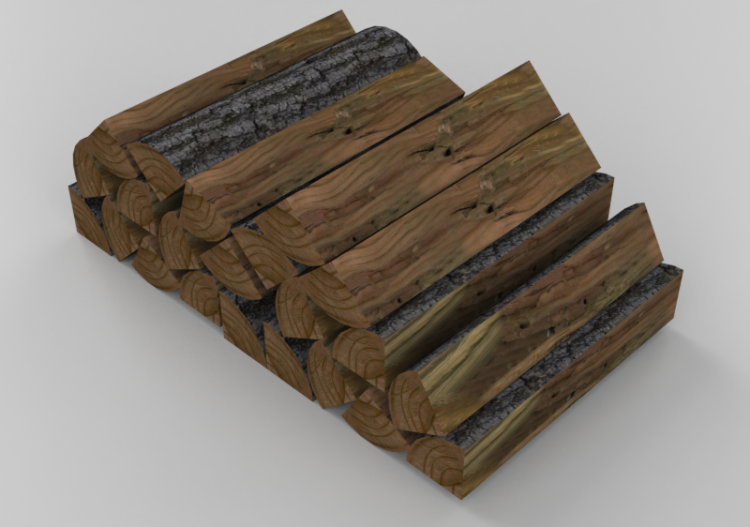 Accesorios 3D - Madera para arder - ACCA software