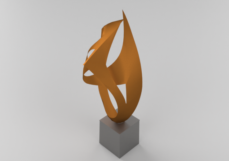 3D Sculptures - Sculpture - Thinking - ACCA software