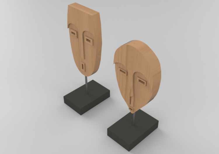 3D Sculptures - Sculpture - Thinking - ACCA software