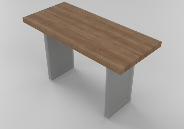 3D Tables - Plexiglass and wood table - Sierra - 1634 -...