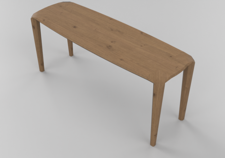 3D Tisch - Holztisch - Sierra - 1650 - ACCA software