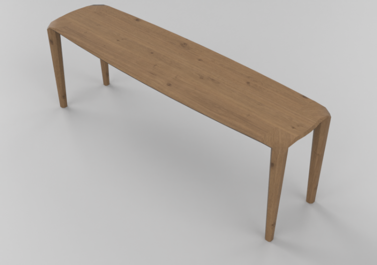 3D Tisch - Holztisch - Sierra - 1651 - ACCA software