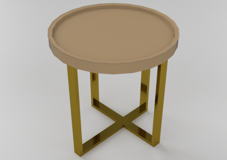 Mesas 3D - Mesa con superficie circular - Sierra - 1558_G -...