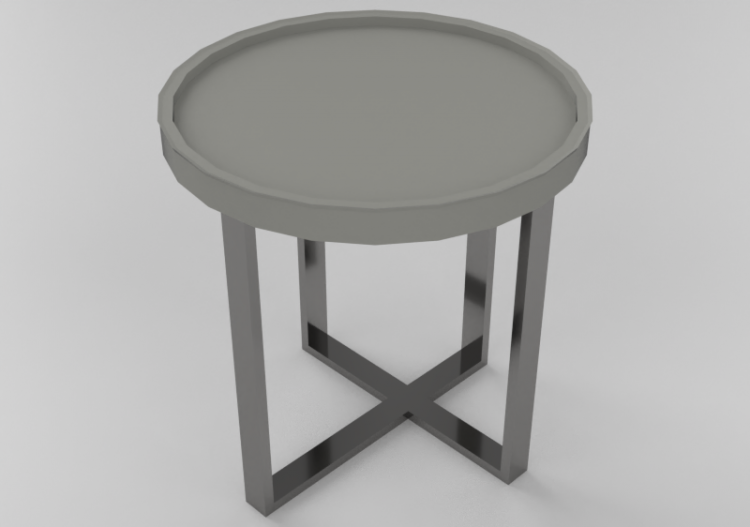 Mesas 3D - Mesa con superficie circular - Sierra - 1558_I -...