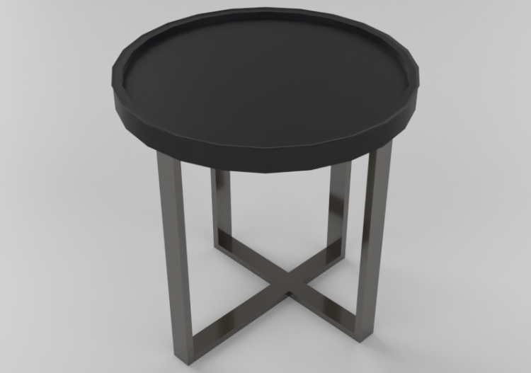 Mesas 3D - Mesa com superfície circular - Sierra - 1558_O -...
