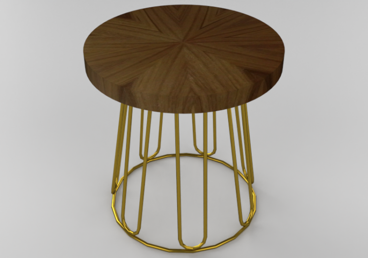 Mesas 3D - Mesa com superfície circular - Sierra - 1564_G -...