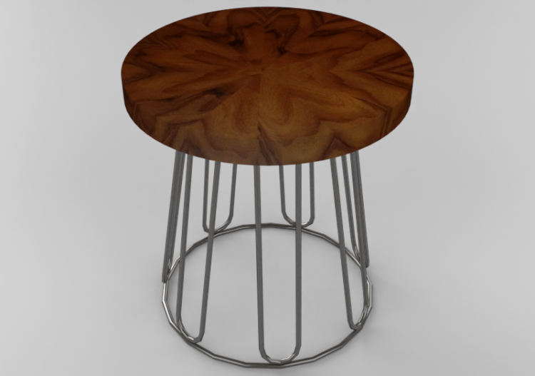 Mesas 3D - Mesa con superficie circular - Sierra - 1566_O -...