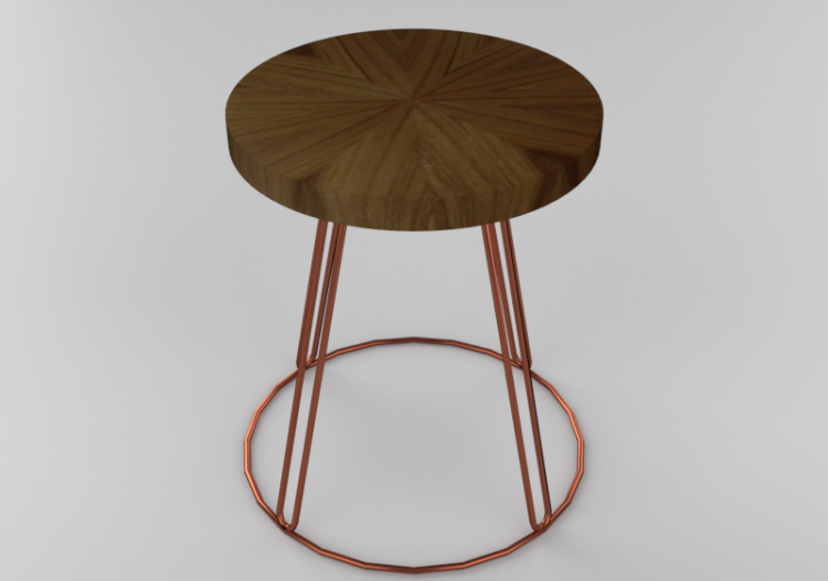 Mesas 3D - Mesa con superficie circular - Sierra - 1568_CB...