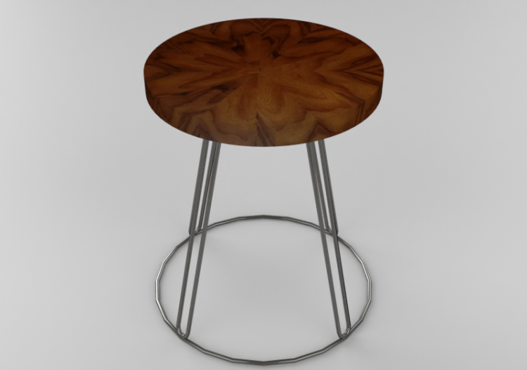 Mesas 3D - Mesa com superfície circular - Sierra - 1569_O -...