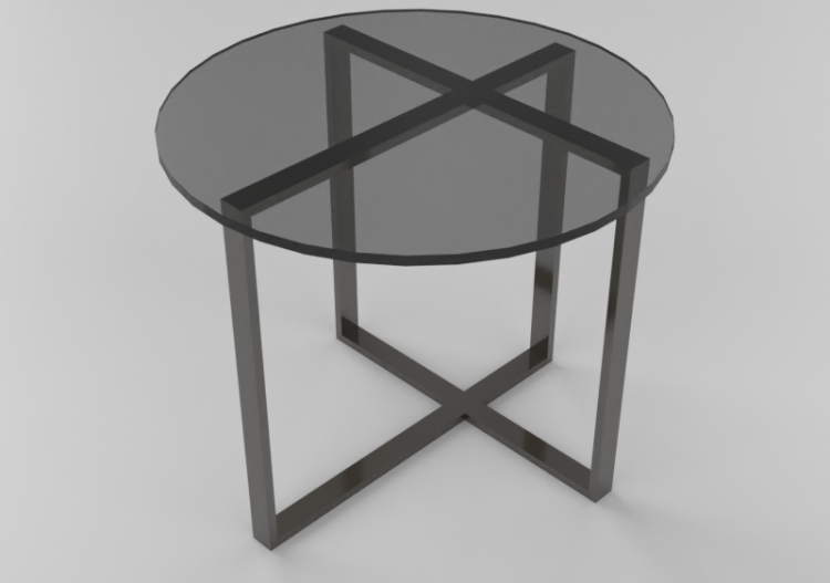 Mesas 3D - Mesa con superficie circular - Sierra - 1555_O -...