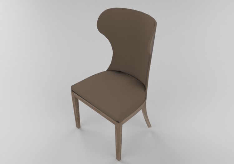 Sedie 3D - Sedia in legno rivestita in tessuto - Sierra -...