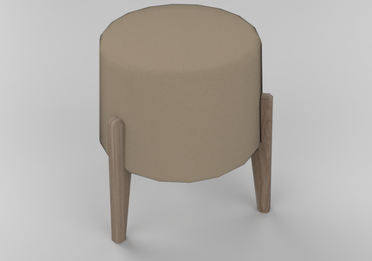 Sedie 3D - Sgabello in tessuto o pelle - Sierra - 26960 -...