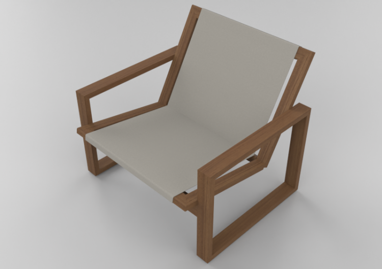 Cadeira 3D - Cadeira de madeira - Sierra - 22801 - ACCA...