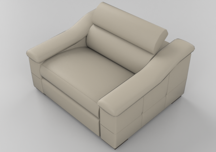 Divans 3D - Fauteuil en cuir - Sierra - 1681 - ACCA...