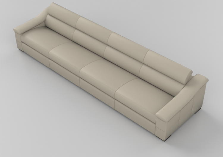 3D Sessel und Sofas - Sofa vier-Sitzer - Sierra - 1684 -...