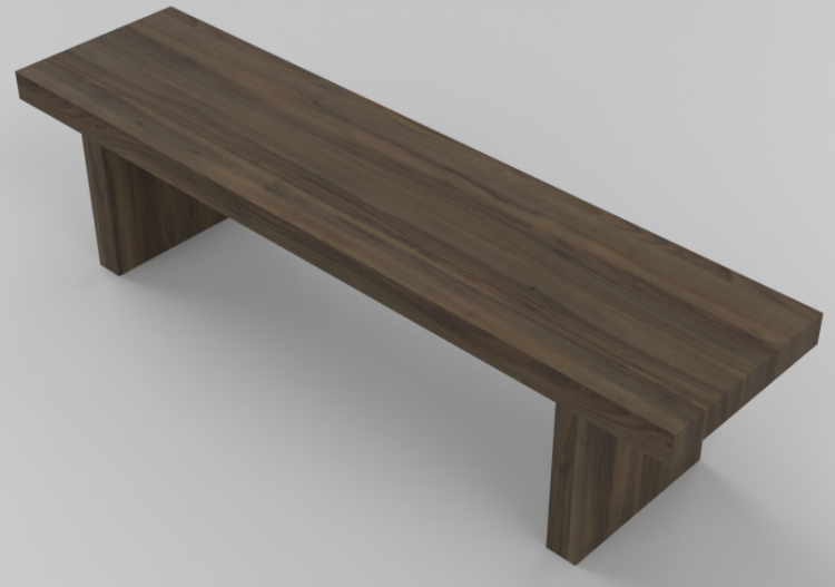 Accessoires 3D - Banc en bois - Sierra - 1619 - ACCA...