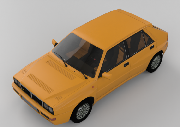 Automobili 3D - Lancia Delta Integrale - ACCA software