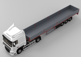 Trucks and Buses 3D - Tractor Unit trailer