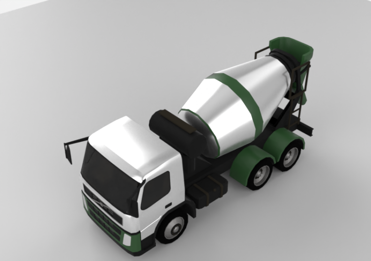 3D Baumaschinen - Betonmischmaschine - ACCA software