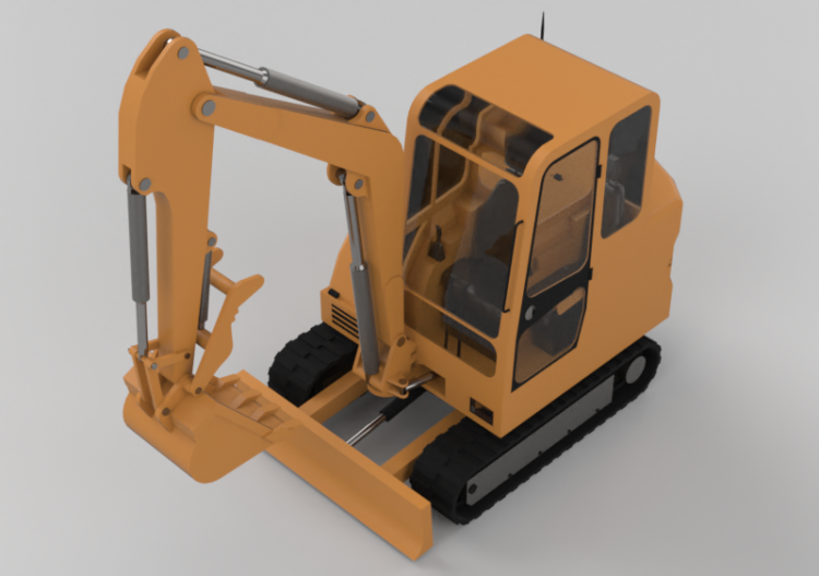 Macchine da cantiere 3D - Escavatore - ACCA software