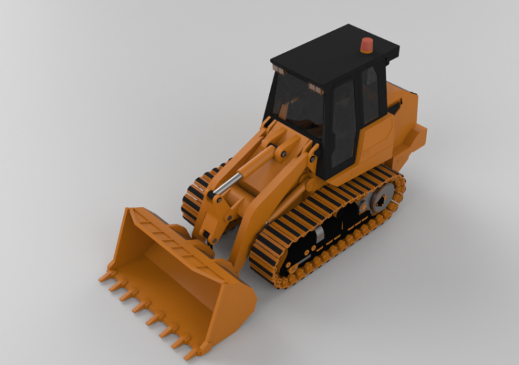 Macchine da cantiere 3D - Caricatore a cingoli - ACCA...