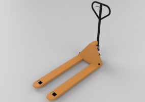 Machines de chantier 3D - Chariot élévateur manuel