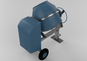 Machines de chantier 3D - Bétonniere