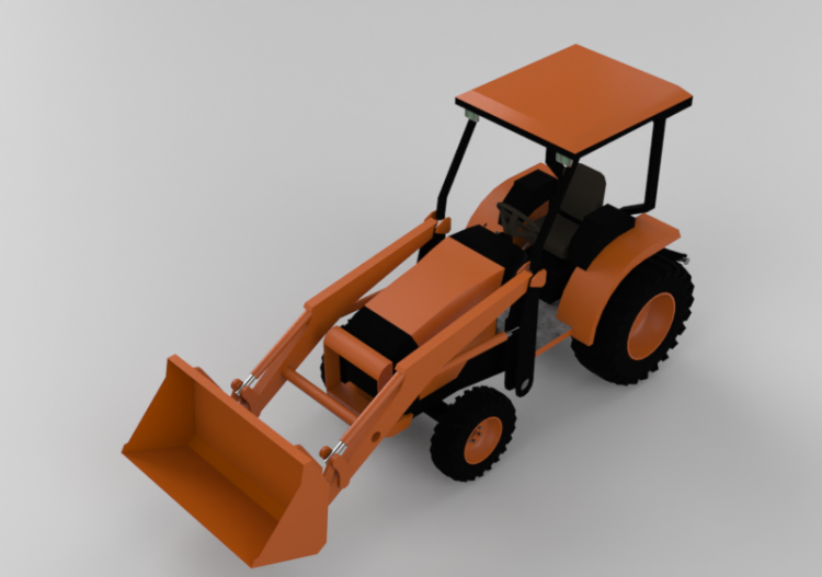 3D Baumaschinen - Traktor - ACCA software