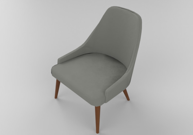 Chaises 3D - Chaise en cuir suédé - Sierra - 26721 - ACCA...
