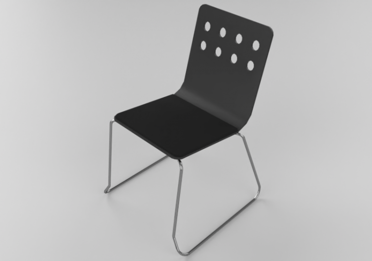 Cadeira 3D - Cadeira de madeira - Sierra - 26747TI - ACCA...