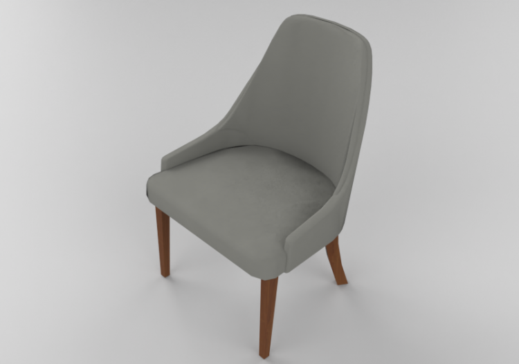 Chaises 3D - Chaise en cuir suédé - Sierra - 26752 - ACCA...