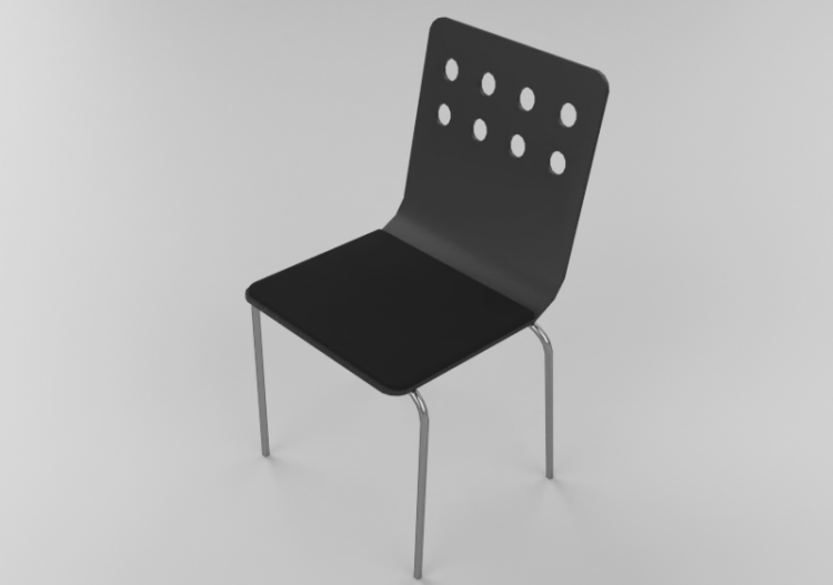 Cadeira 3D - Cadeira de madeira - Sierra - 26817TI - ACCA...