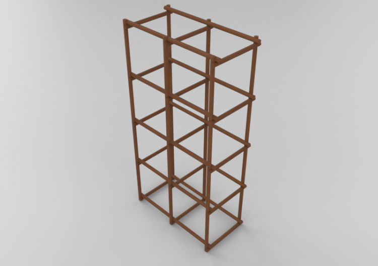 Librerías y Contenedores 3D - Estantería componible -...