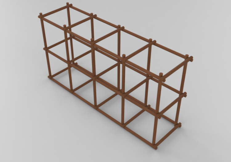 3D Book shelf - Modular Cabinet - Sierra - 26782V - ACCA...