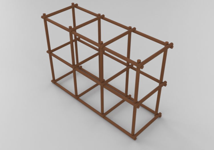 Librerías y Contenedores 3D - Estantería componible -...